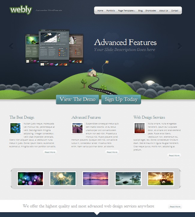 company wordpress theme