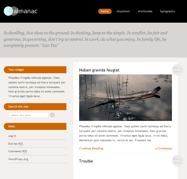 corporate wordpress theme