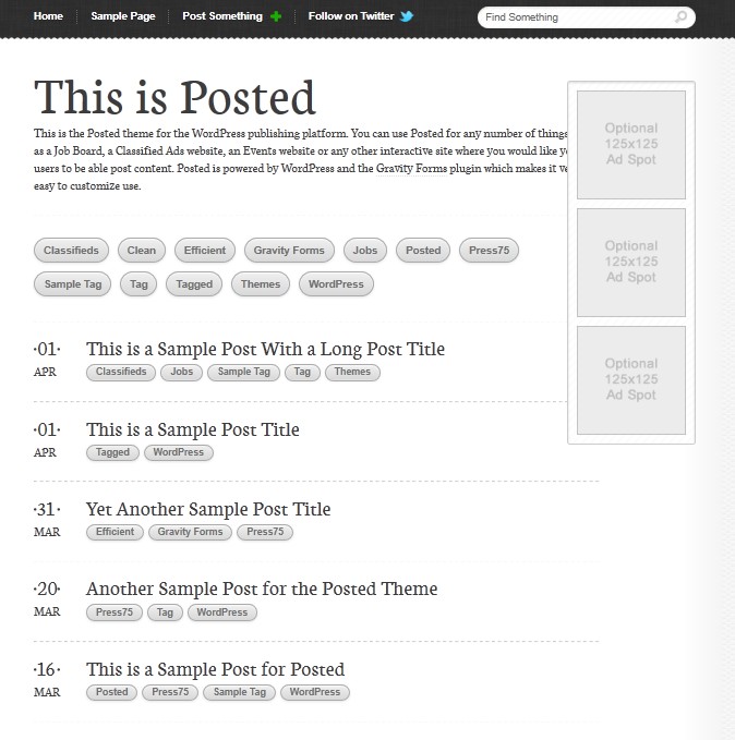 job listing events wordpress theme