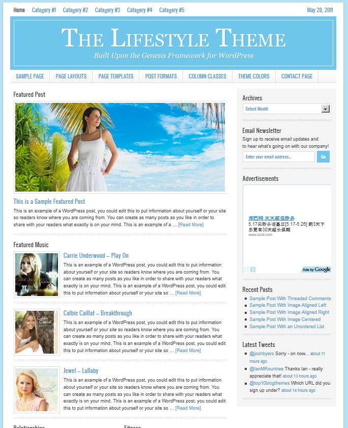 studiopress lifestyle magazine wordpress theme