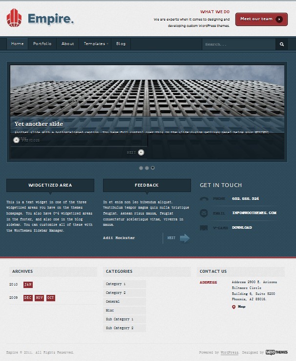 wordpress business theme empire