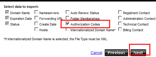 export domains 2