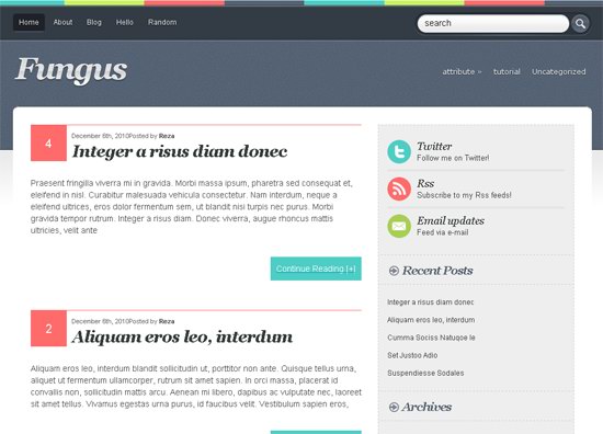 Fungus WordPress Theme