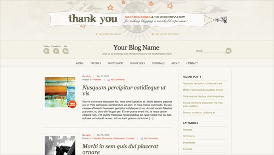 WordPress Anniversary Theme