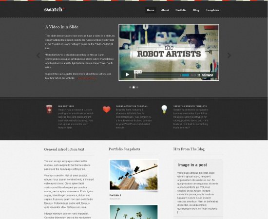 Swatch WordPress Theme