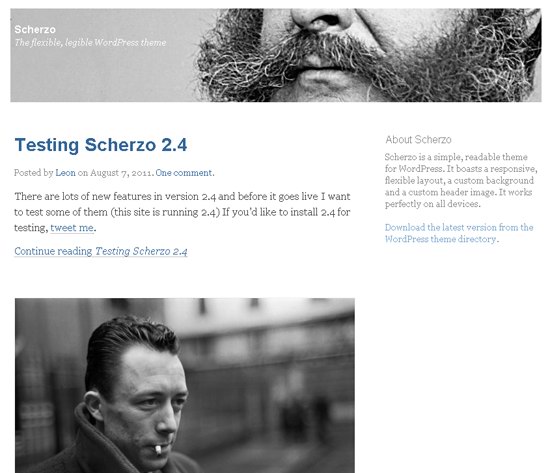 Scherzo WordPress Theme