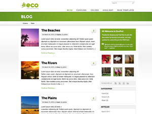 Pagelines Free WordPress Theme: Eco
