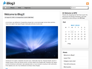 Free PageLines WordPress Theme: iBlog