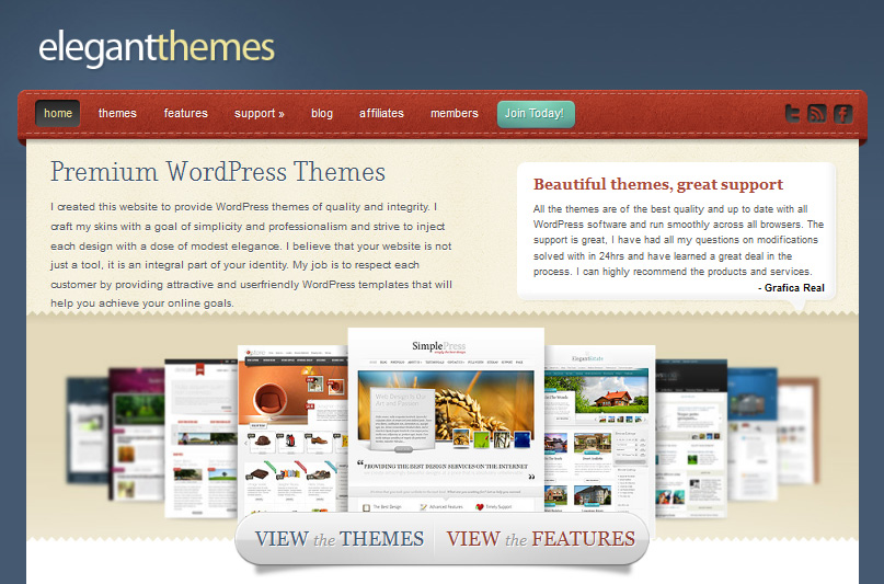 Elegant Themes review Elegant Themes review
