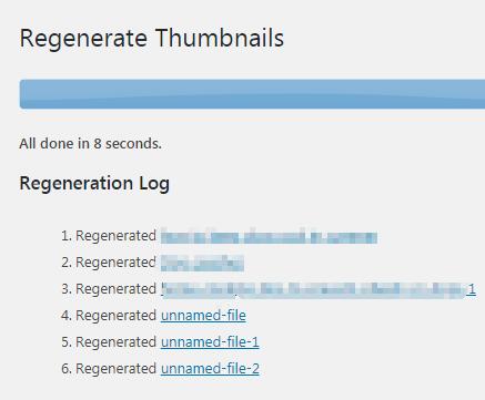 rebuild wordpress efatured images thumbnails