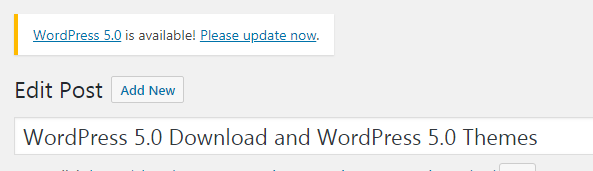 wordpress 5.0