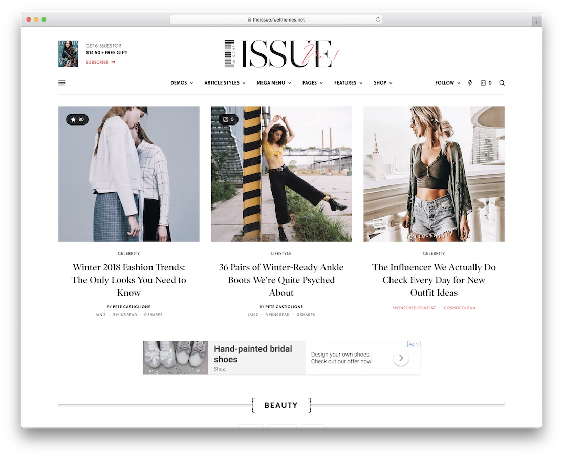 20 Best Fashion Magazine WordPress Themes 2022