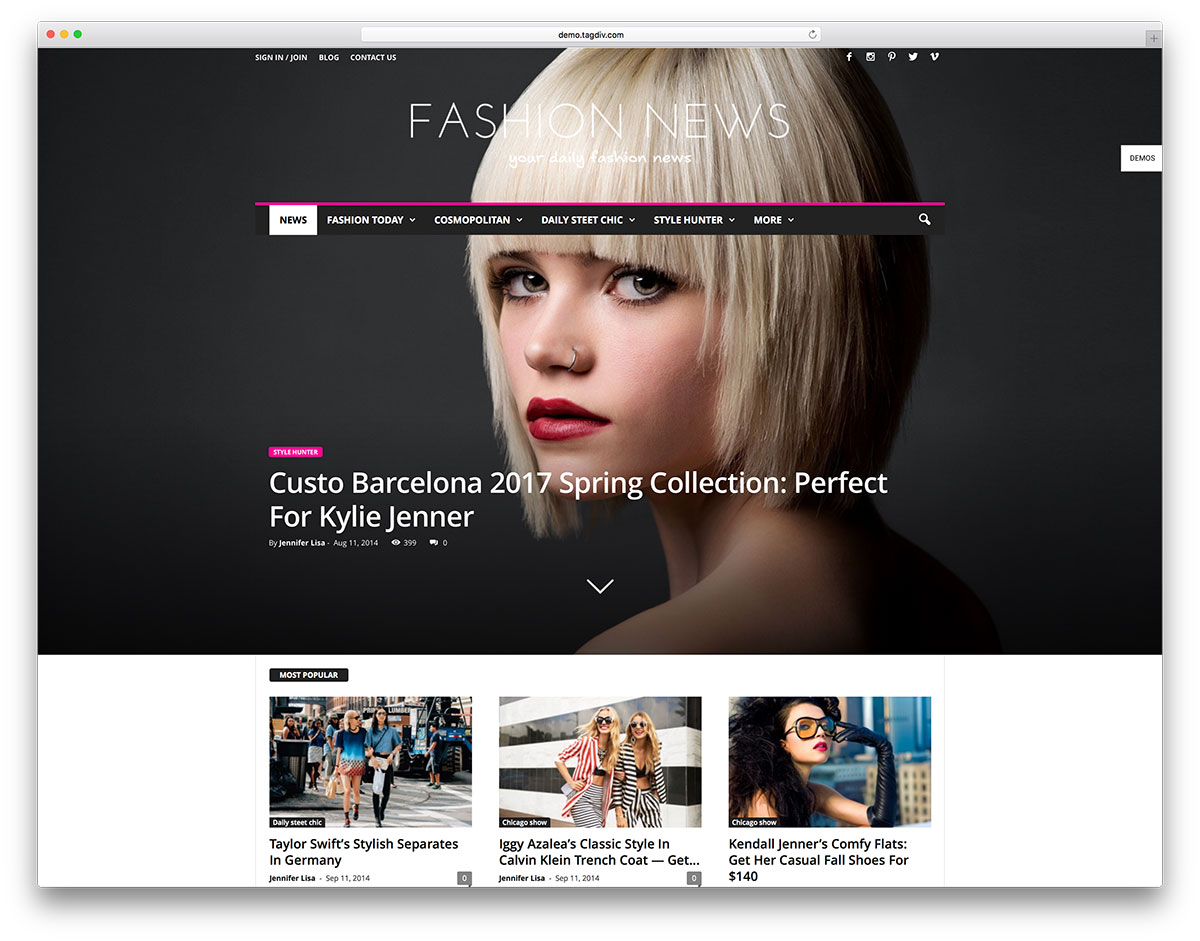 20 Best Fashion Magazine WordPress Themes 2022